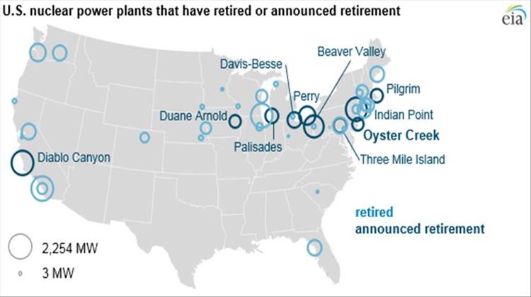 US Oldest Nuclear Power Plant to Retire on Monday: EIA